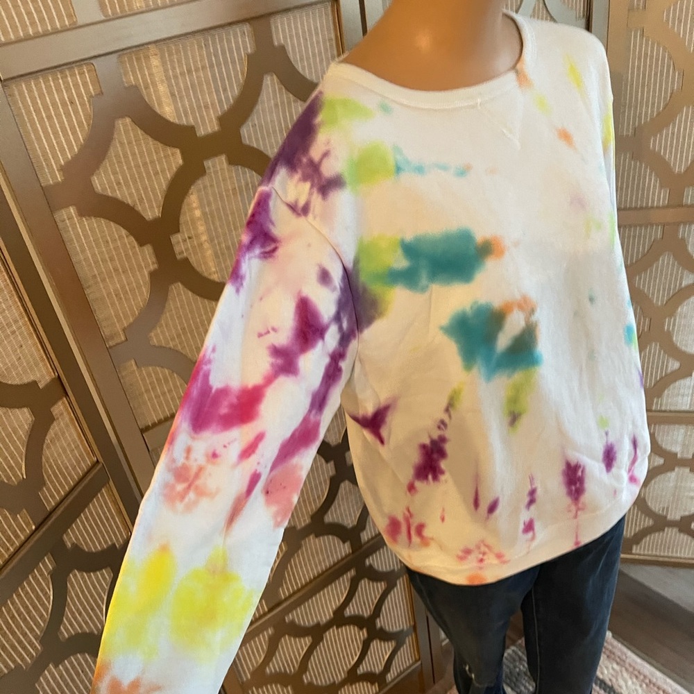 Custom Tie Dye Sweatshirt! Medium! - Picture 2 of 3
